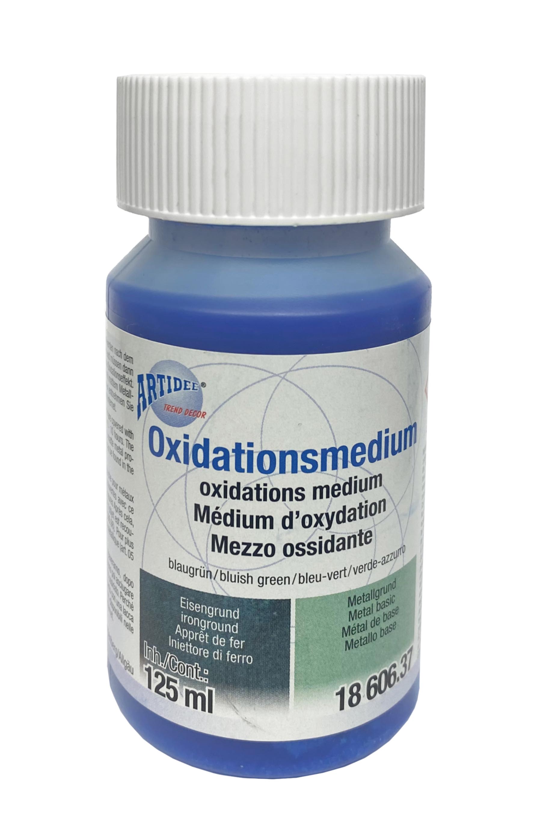 Oxidationsmedium blaugrün für Metall- und Eisengrund 125ml