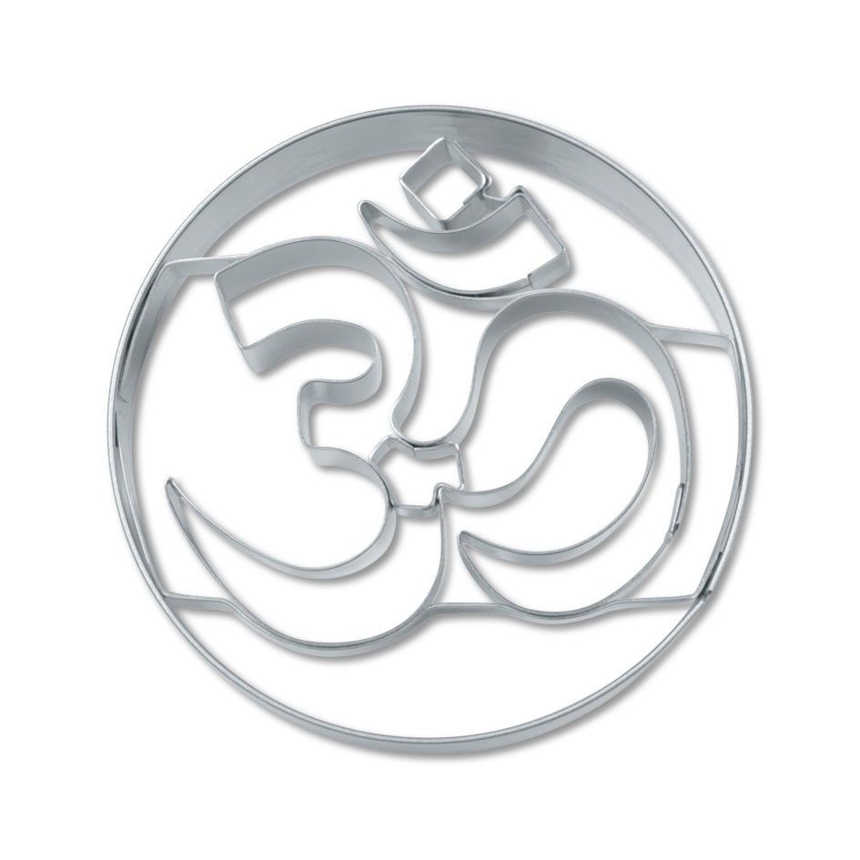 Ausstechform Om 6cm Symbol Kraftsymbol mit Prägeeinsatz Präge-Ausstecher