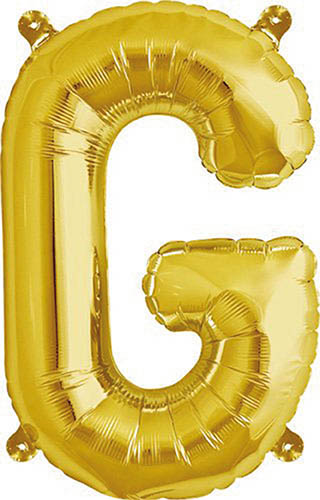 Foil Balloons Folienballone Alphabet ABC Buchstaben Zahlen gold 14"
