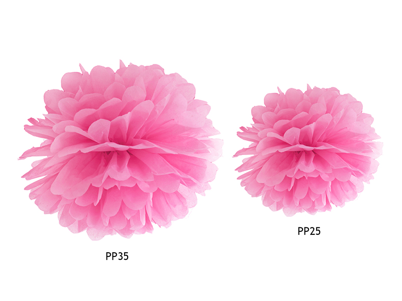 Tissue Pompom hot pink Löschpapier-Pompons