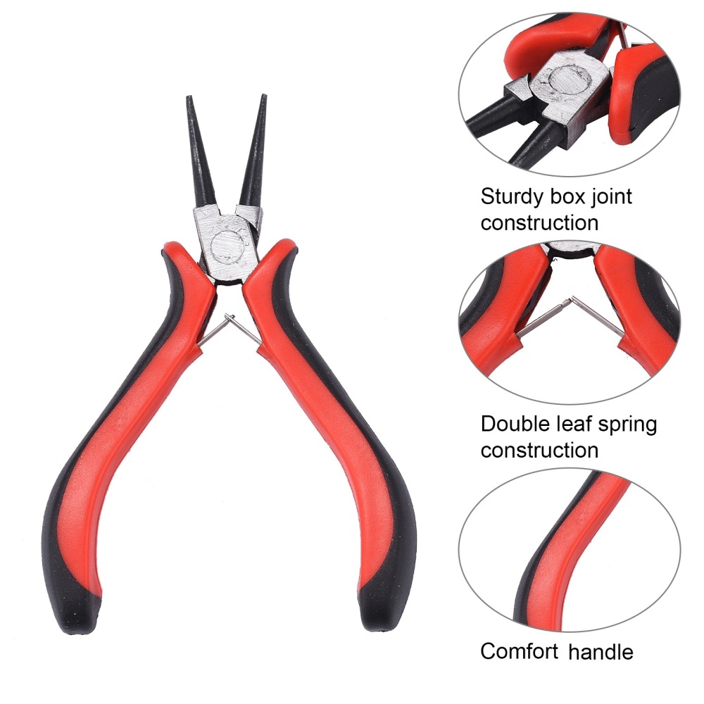 Rundzange 12 cm mit Komfortgriff, Carbonstahl