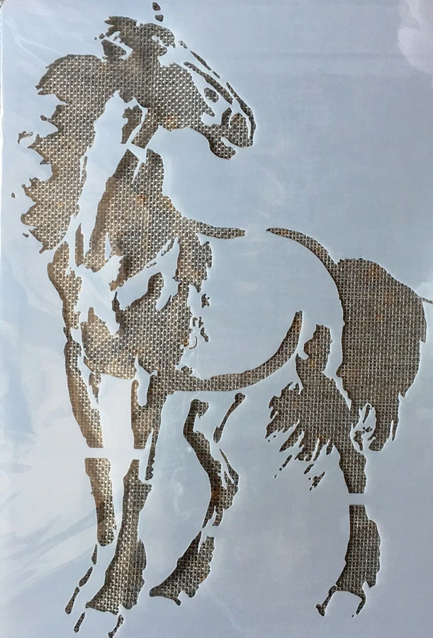 Schablone Pferd Stencil A4 21x29cm