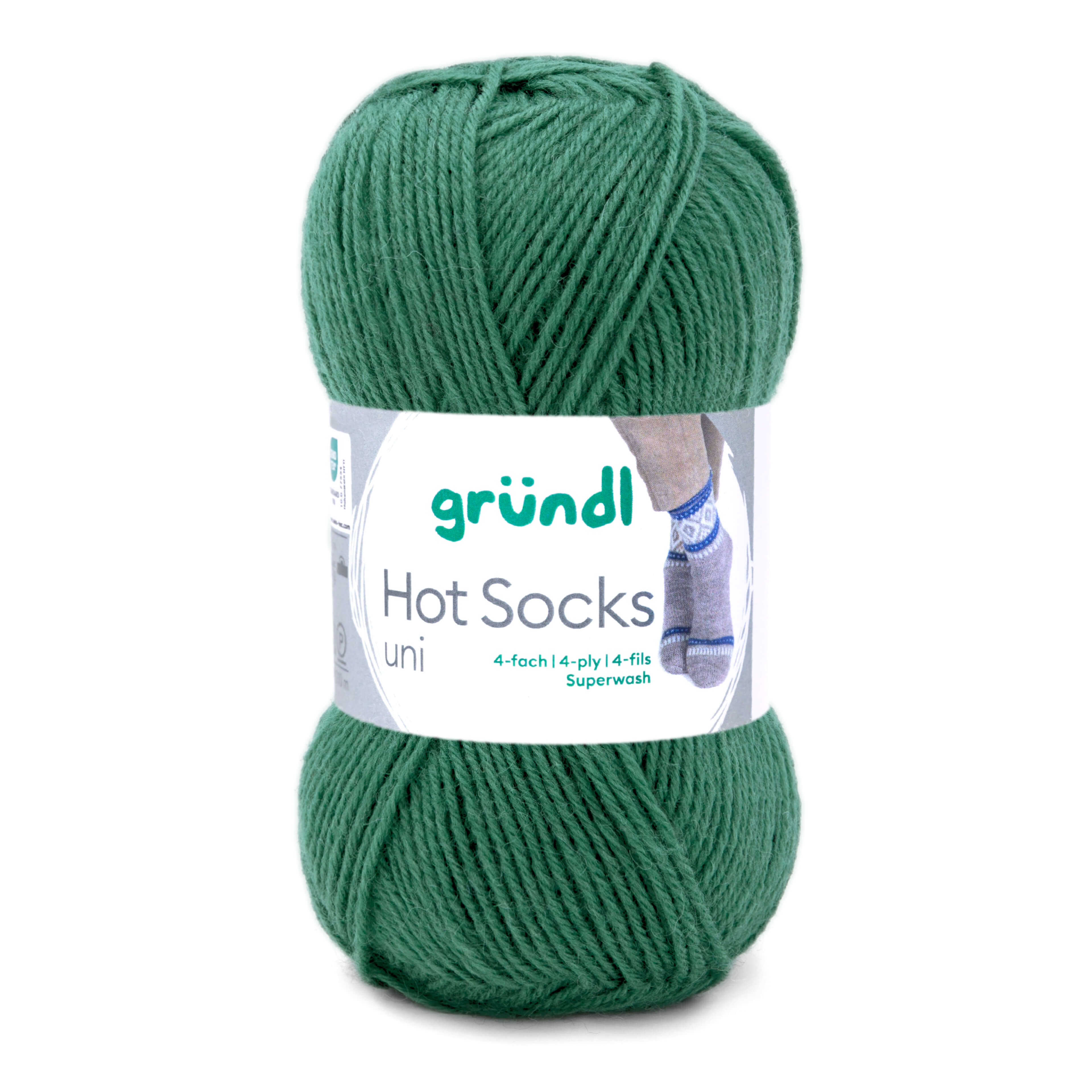 Hot Socks uni 50 Sockenwolle 4-fach superwash 50g/210m