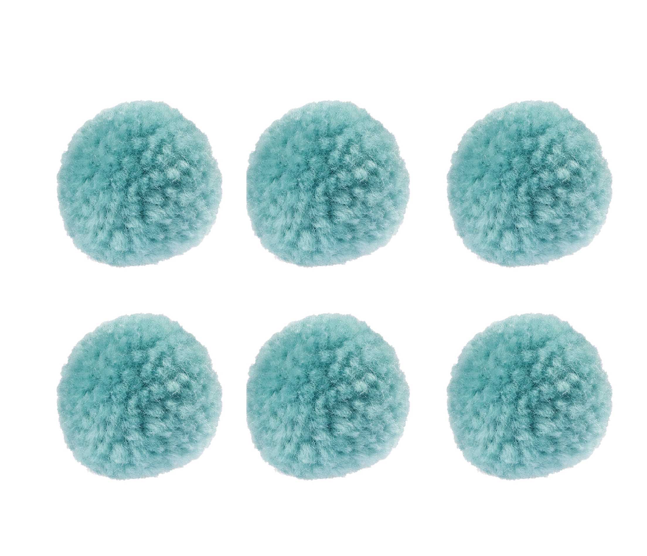 Woll-Pompons Pom Pom 30mm 6 Stück 