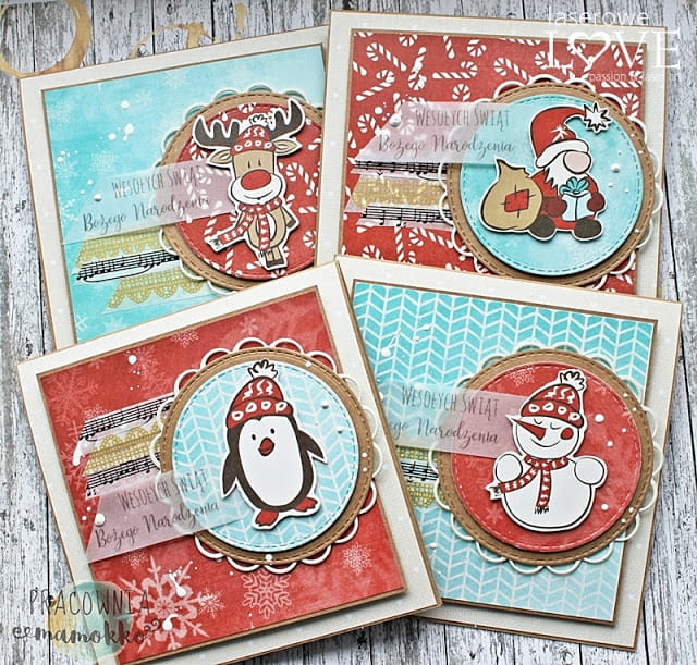 Winter Fun Scrapbooking Papier Set 6 Blatt doppelseitig 30x30cm 