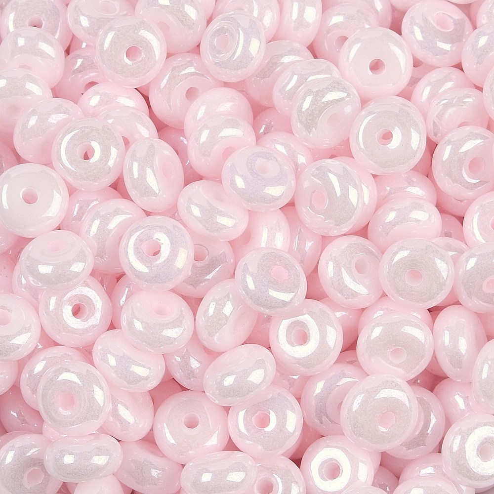 Glasperlen Donut Rondell opak Pastell 6,5x3mm 100 Stück Glasperlen Donut Rondell opak Pastell 6,5x3mm 100 Stück