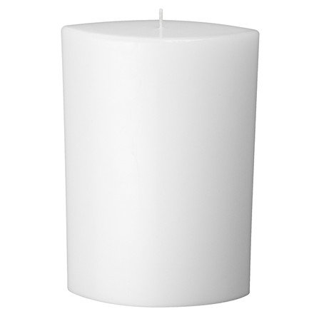 Kerzen spitzoval groß, 220/150/80 mm, weiß Kerzenrohling Rohkerze Ovalkerze Formenkerze