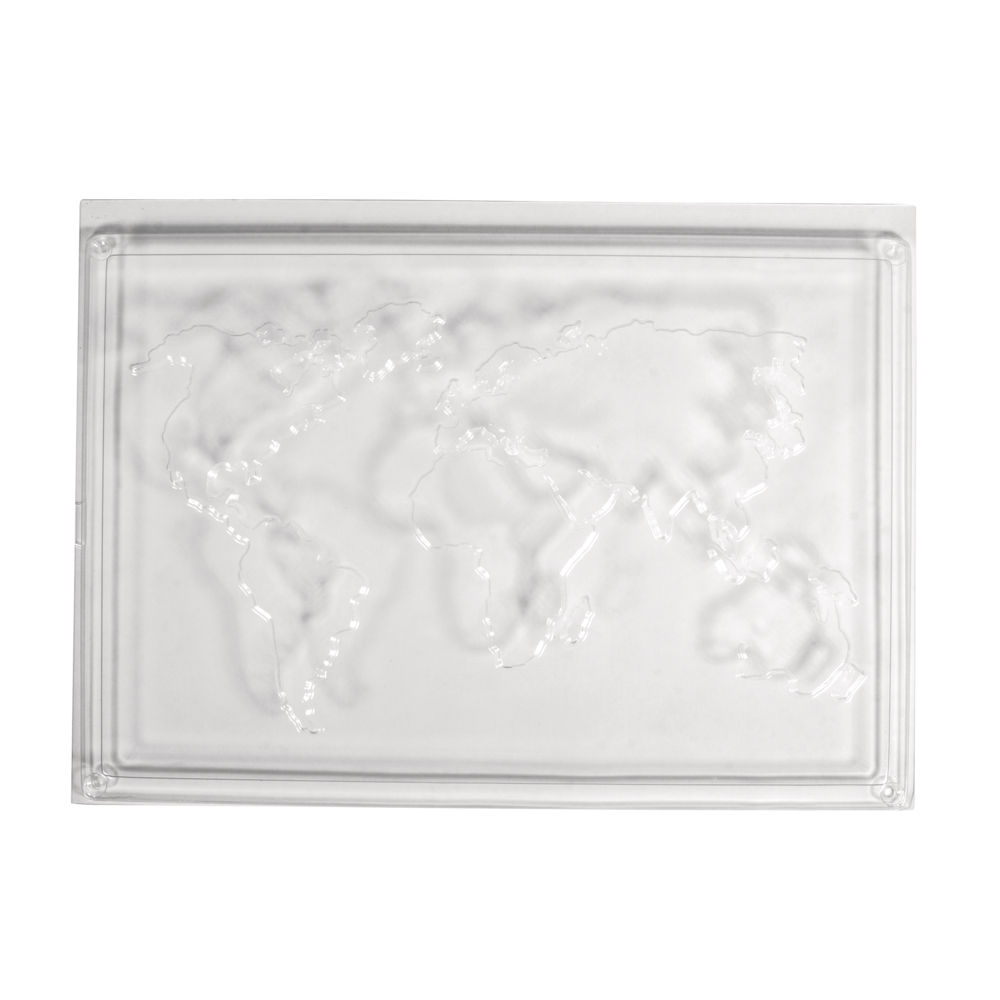 Gießform Weltkarte Kontinente 20x30cm