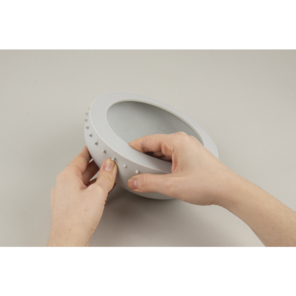 Silikon Gießform Schale 18cm mit Lochrand ø 18cm x H 6cm