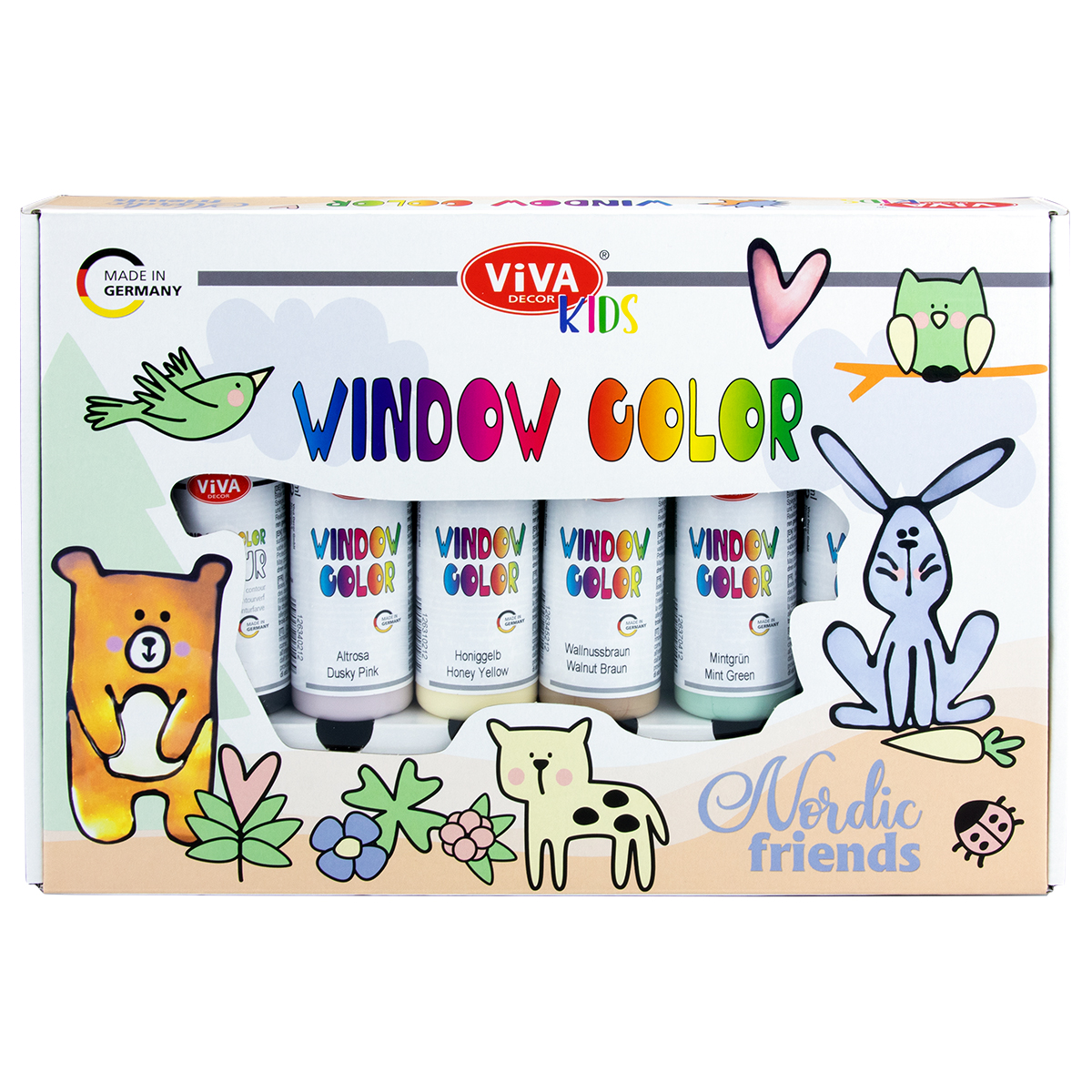 Window Color Viva Decor Kids Nordic Friends Set 8teilig