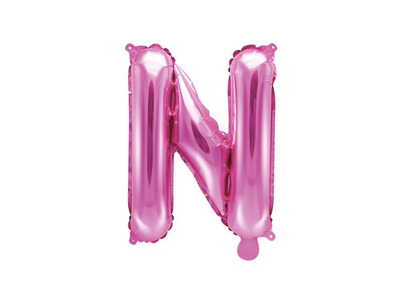 Foil Balloons Folienballone Alphabet ABC Buchstaben Zahlen  pink 14" 35cm