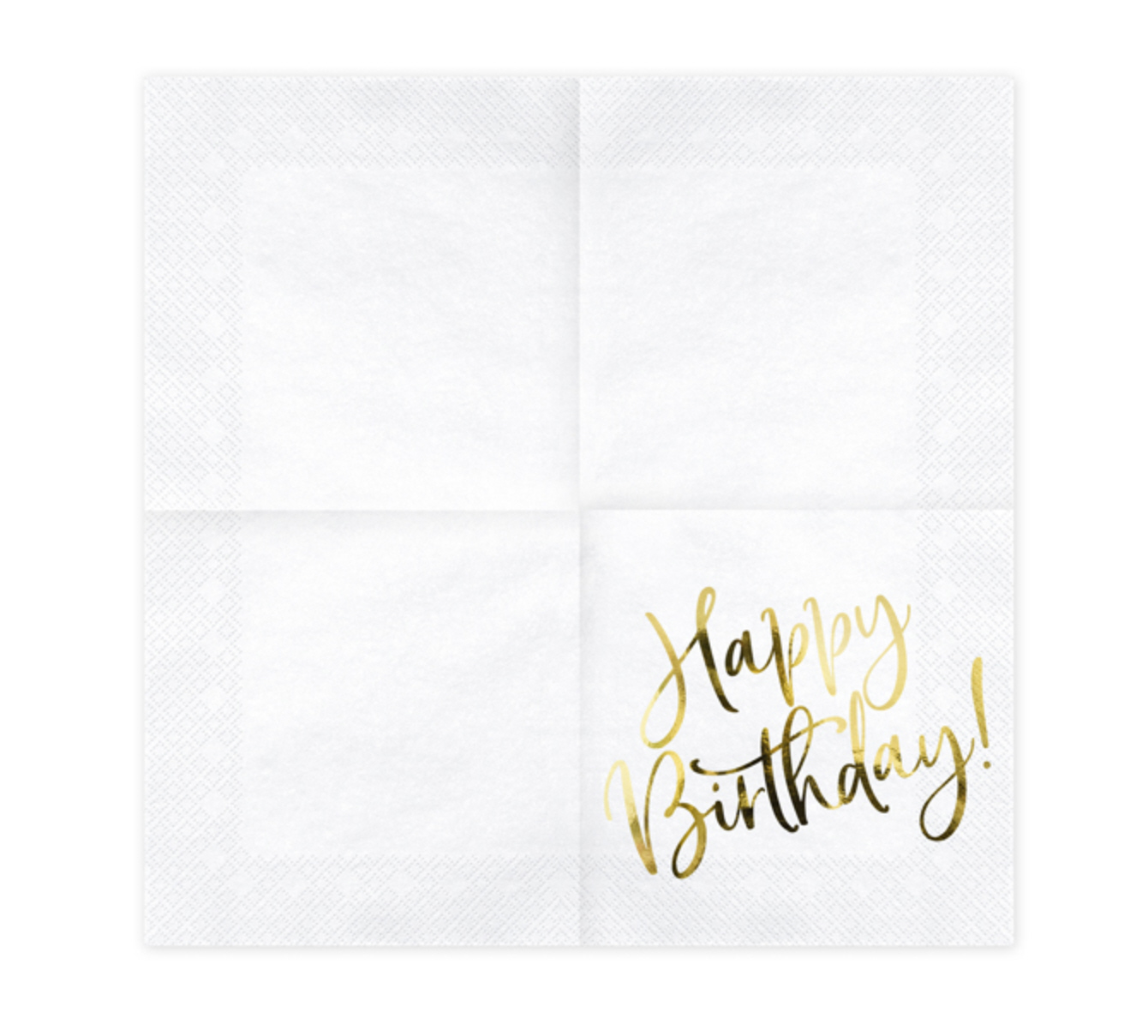 Serviette Happy Birthday 33x33cm 20 Stück 