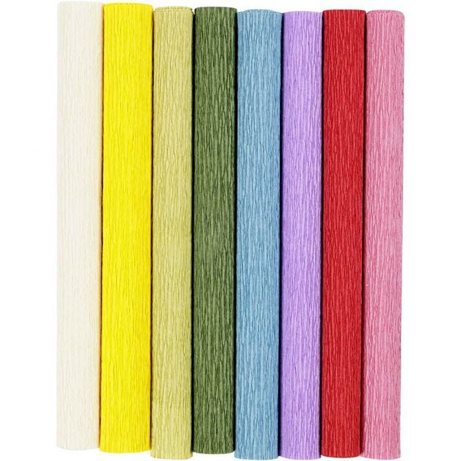 Krepppapier-Set Bunt 25x60 cm