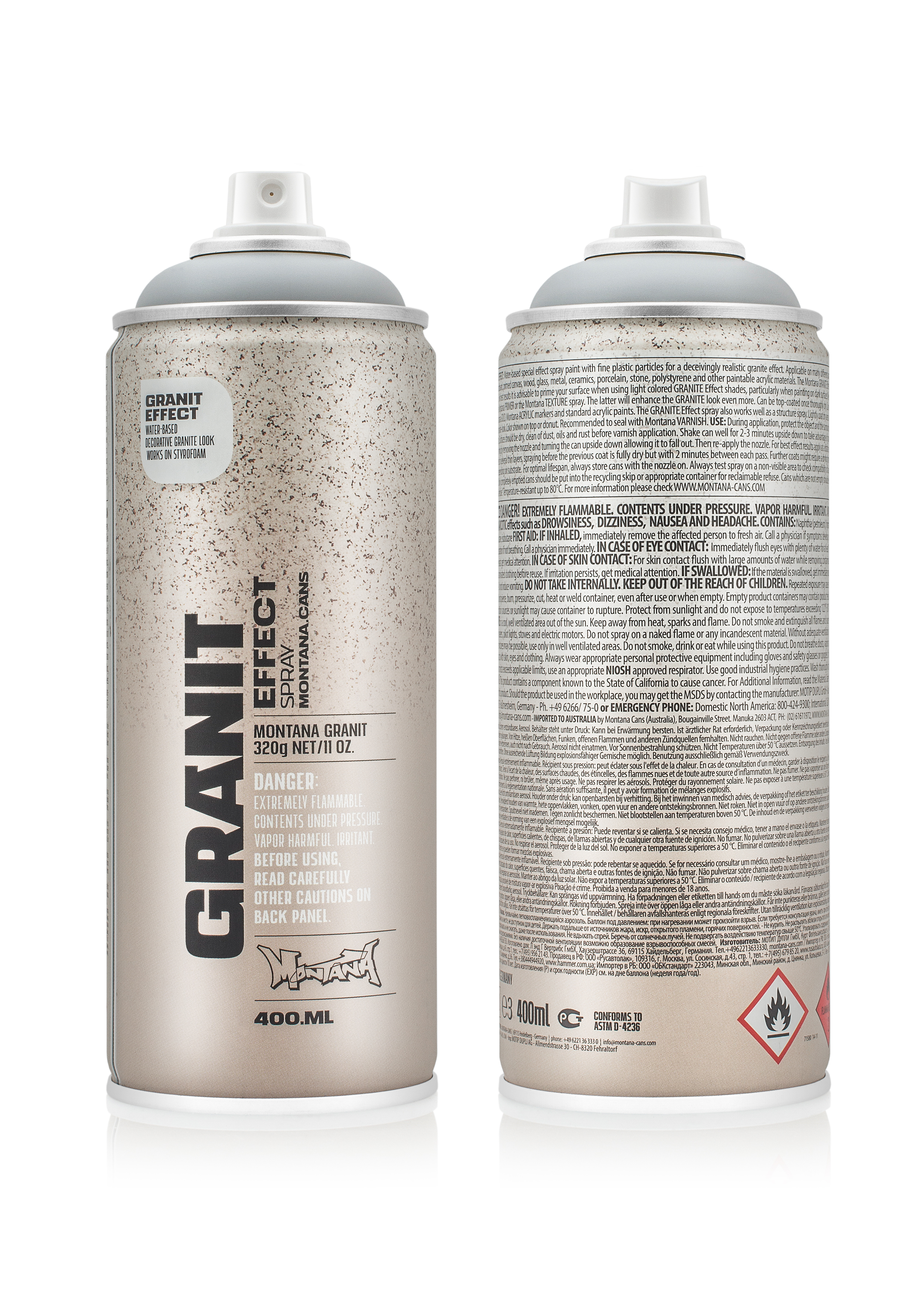 Montana Granit 400ml Montana Cans Effect Spray Spray Dose Sprühfarbe