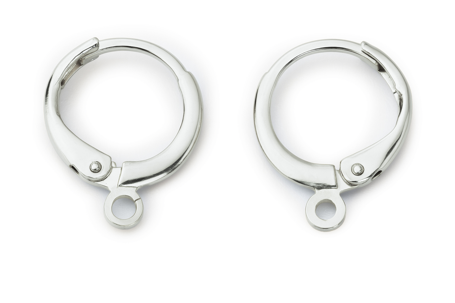 silber Leverback Ohrringe