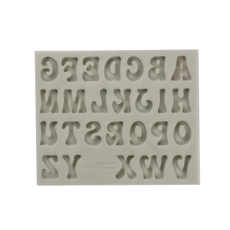 Silikongießform Buchstaben Letters 10x12,5cm