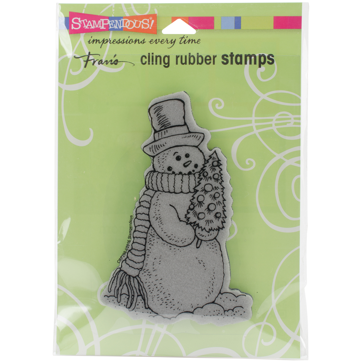 Stampendous Schneemann Snowman Christbaum Christmastree Weihnachten Gummistempel Cling Rubber Stamp Cling Stamps  6.5"X4.5"
