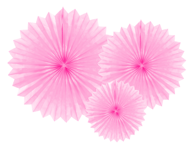 Seidenpapier-Rosetten 20cm, 30cm, 40cm 3 Stück Tissue Fan