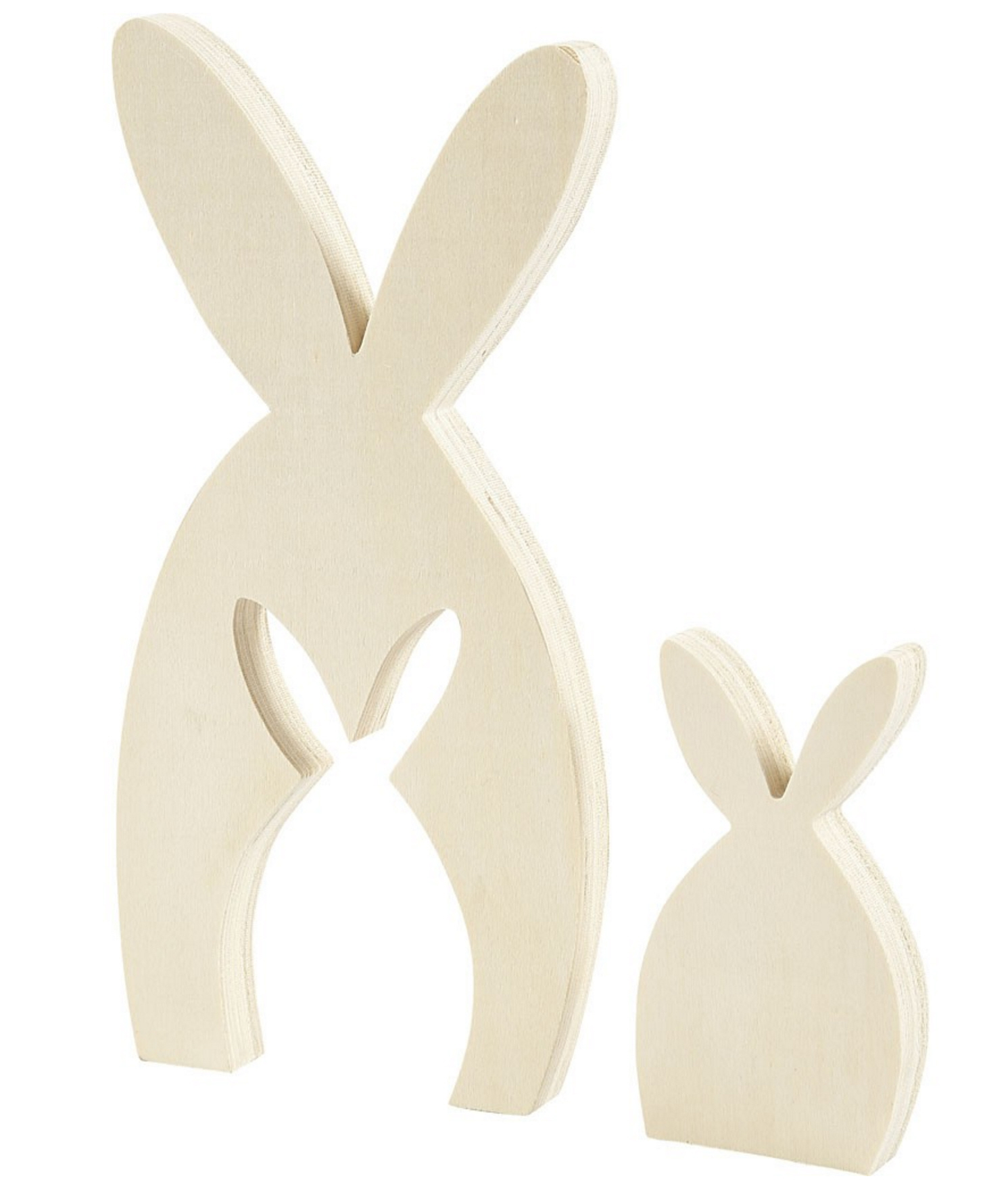 Holzhase Osterhase Bunnies Hase 2 teilig