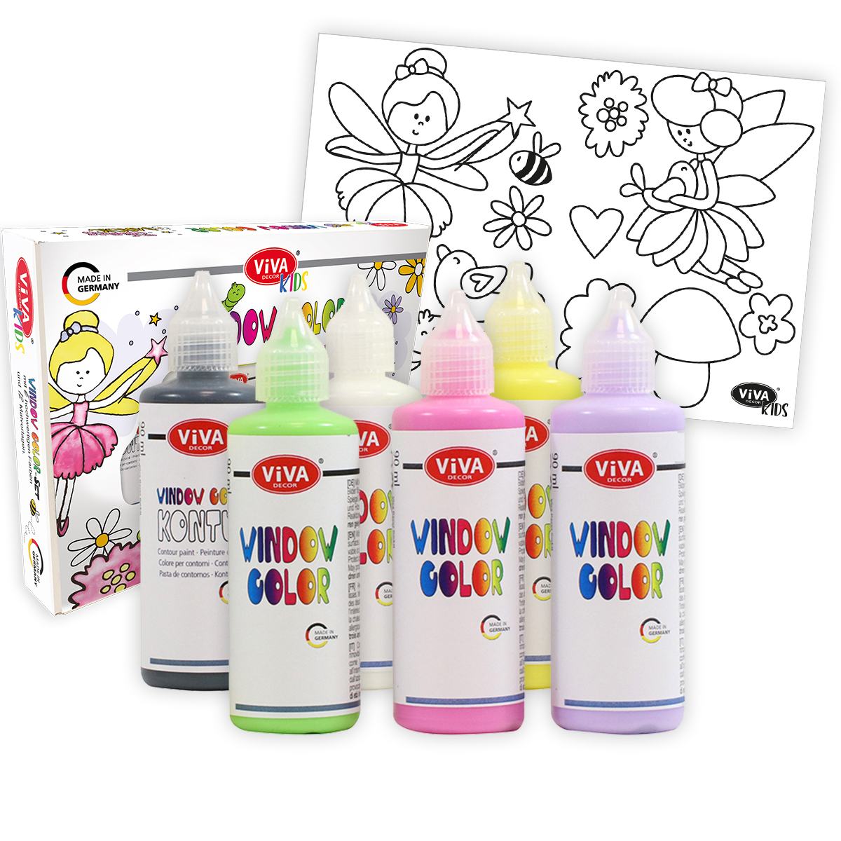 Window Color Viva Decor Kids Fairy Magic Set 8teilig
