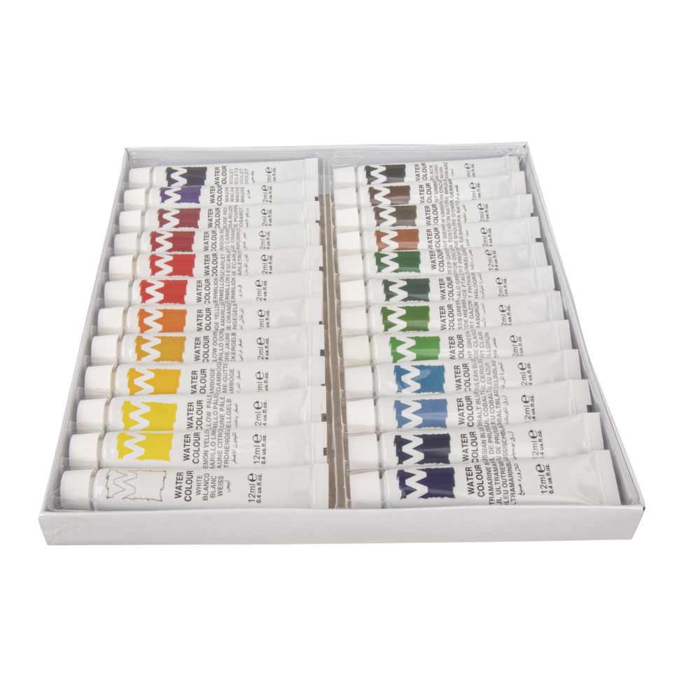 Künstler-Set Aquarellfarben 24 Farbtuben á 12ml