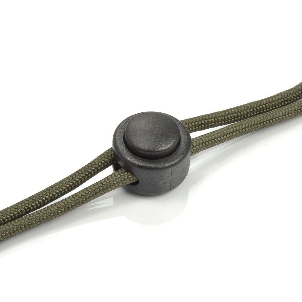 Acryl Kordelstopper 15mm, 2 Stück/Pkg.  schwarz Anorak Kordelverschluss