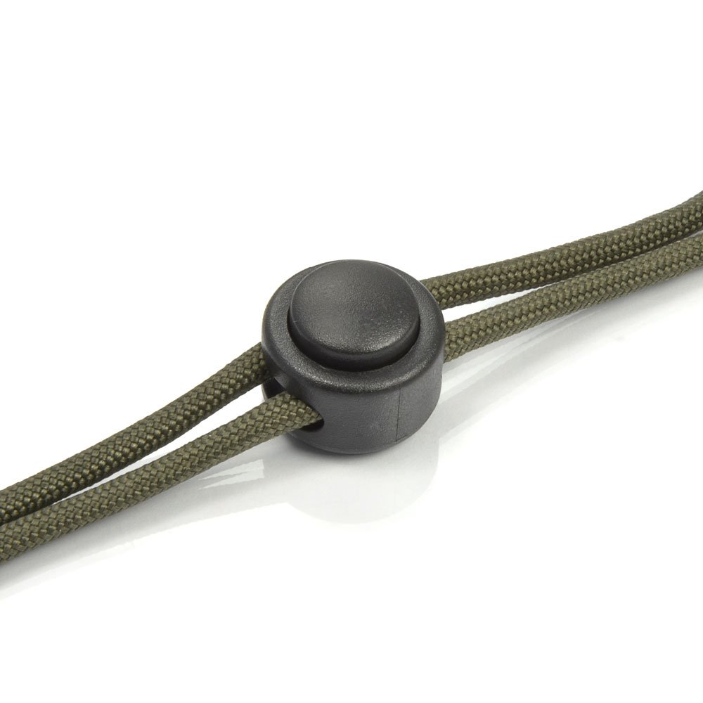 Acryl Kordelstopper 22x18mm, 2 Stück/Pkg.  schwarz Anorak Kordelverschluss