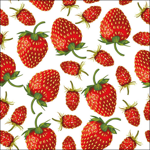 Ambiente Servietten Erdbeeren Strawberries 33x33cm 20 Stück/Packung