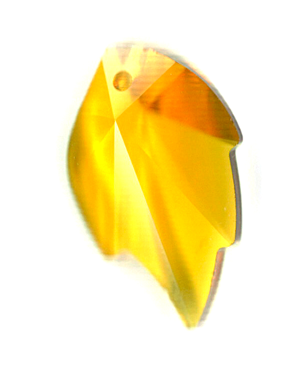 Swarovski Anhänger Blatt, 26x16mm, Sunflower