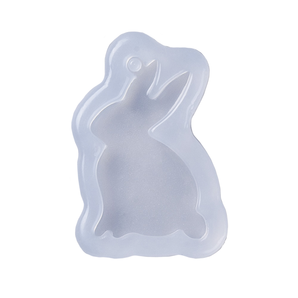 Silikonform Hase Anhänger 40x25x5mm