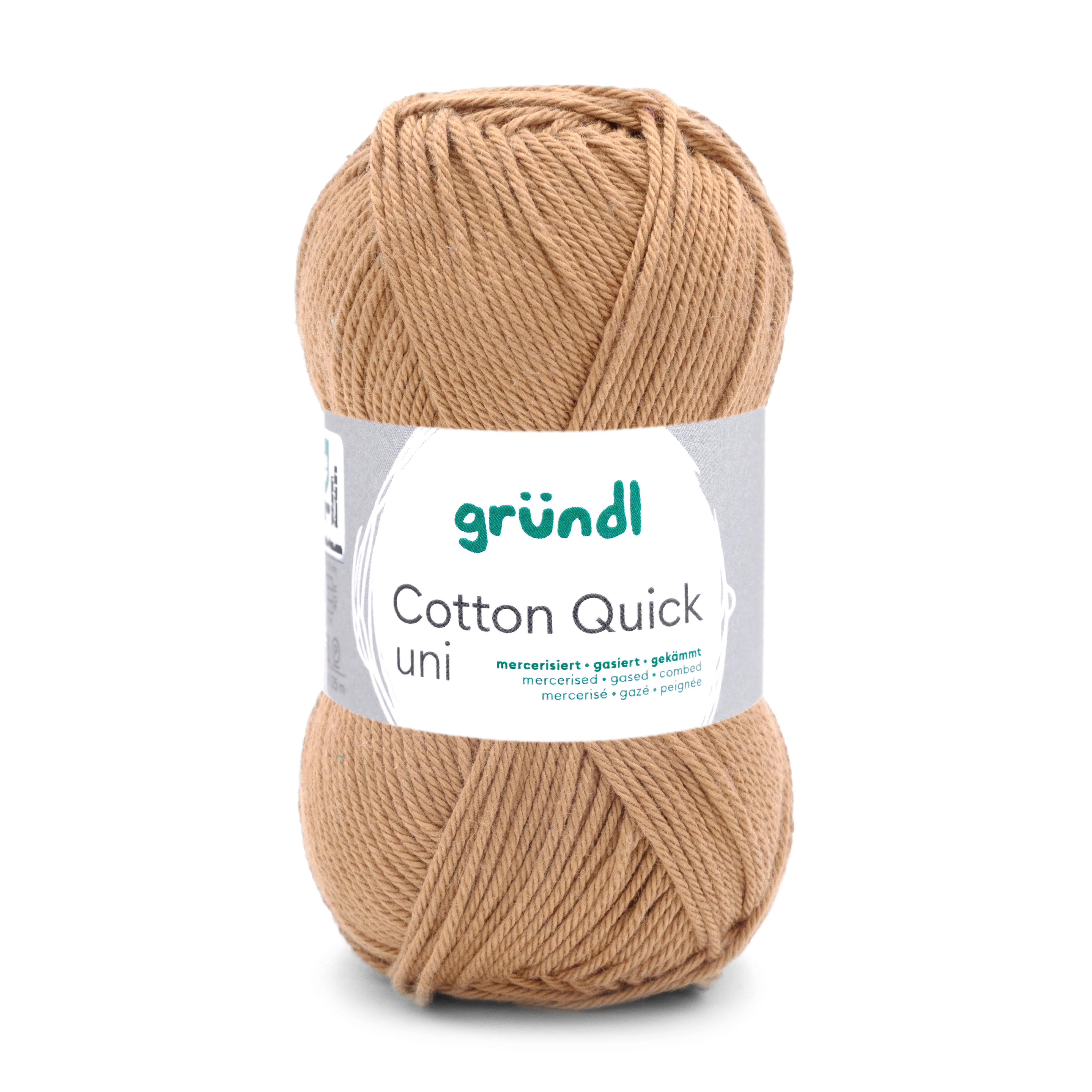 Cotton Quick Uni MESSING 100 % Baumwolle mercerisiert gasiert gekämmt 50g/125m Cotton Quick Uni MESSING 100 % Baumwolle mercerisiert gasiert gekämmt 50g/125m