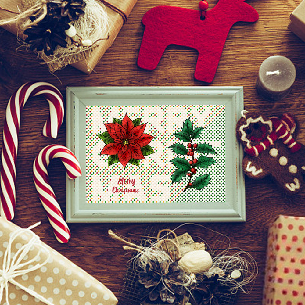 Silikonstempel Weihnachtsstern Merry Christmas 16x11cm 1 Bogen Silikonstempel Weihnachtsstern Merry Christmas 16x11cm 1 Bogen