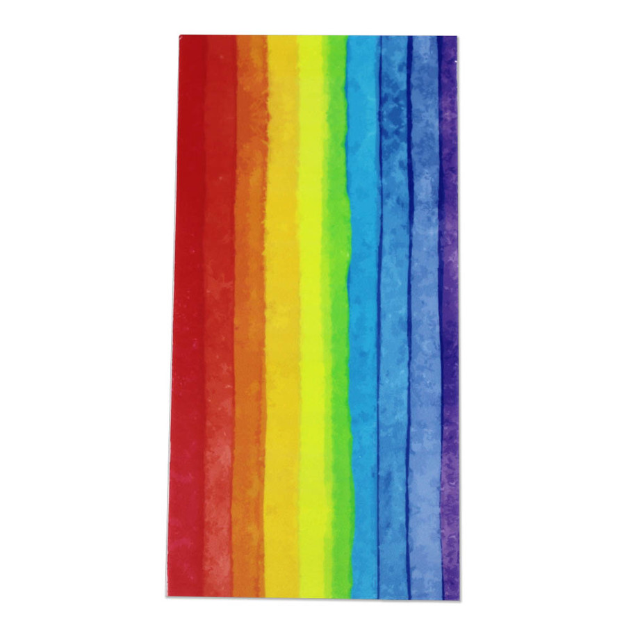 Verzierwachsplatte Regenbogen längs gestreift 200x100x0,5mm