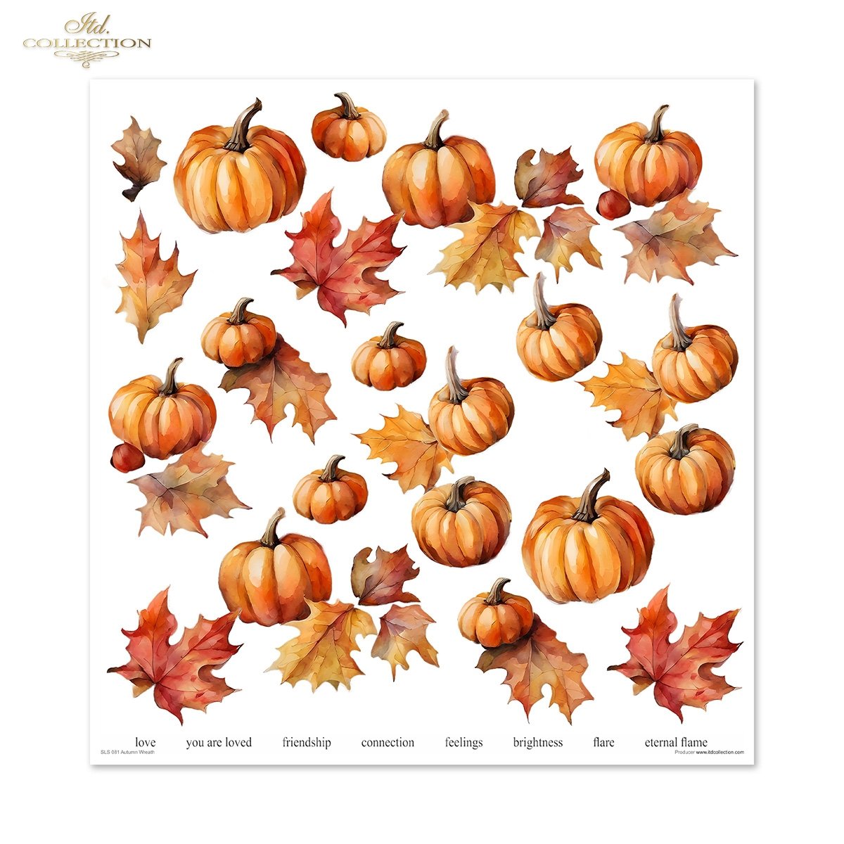 Papier-Set für Scrapbooking Autumn Wreath 3D Effekt 11 Bögen FSC Recycled 200g/m² Papier-Set für Scrapbooking Autumn Wreath 3D Effekt 11 Bögen FSC Recycled 200g/m²