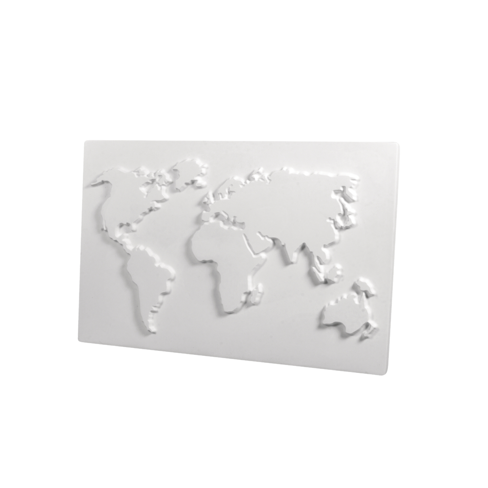 Gießform Weltkarte Kontinente 20x30cm