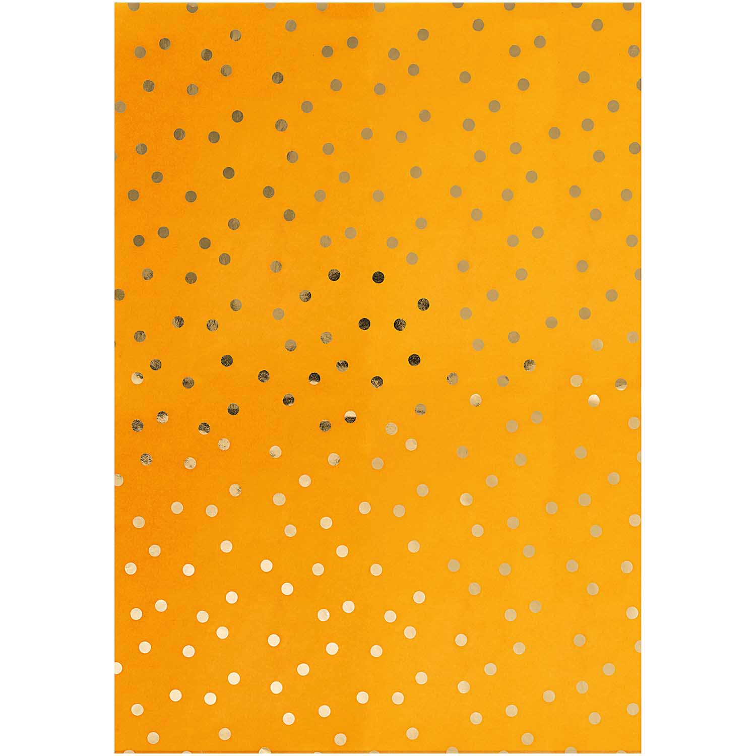 Decoupage Papier Punkte senfgelb 300x420mm 1 Bogen 