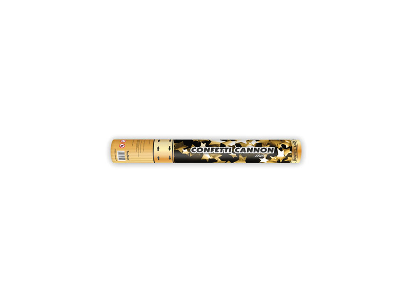 Konfettikanone Sterne gold Konfetti-Shooter Confetti Cannon, 60 cm 