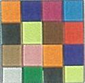 Acrylmosaik transparent bunt, 1x1 cm, 50 g/ ca. 205 Stück Acryl-Mosaik