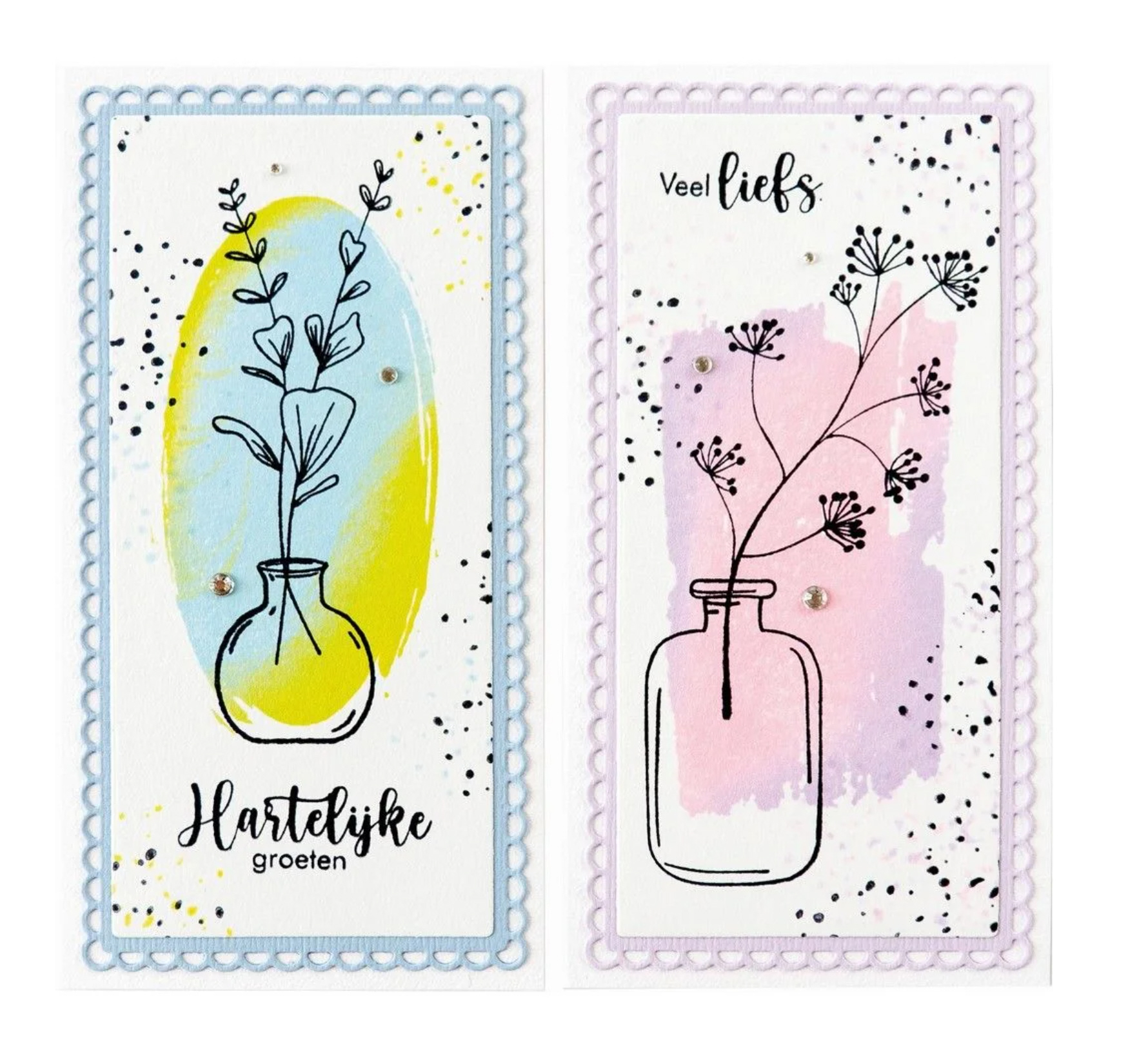 Marianne Design Silhouette Art Silikonstempeln Splatter