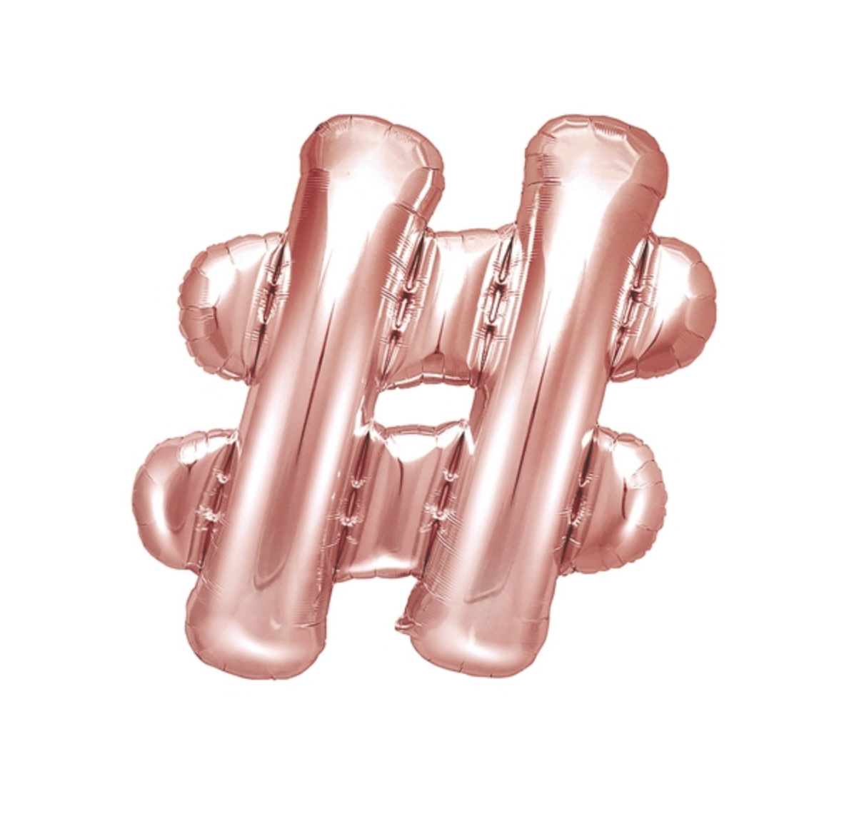Folienluftballon # Raute Hashtag Foil Balloon 35cm 