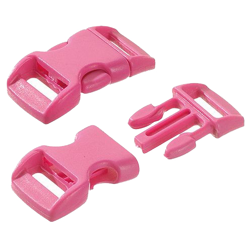 Survival Klickschnalle 14 mm,  candy pink, 5 Stück/Btl