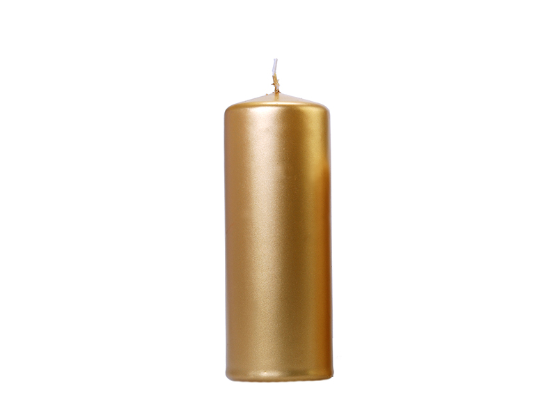 Stumpenkerzen metallic 15/6cm Pillar Candles 1 Stück
