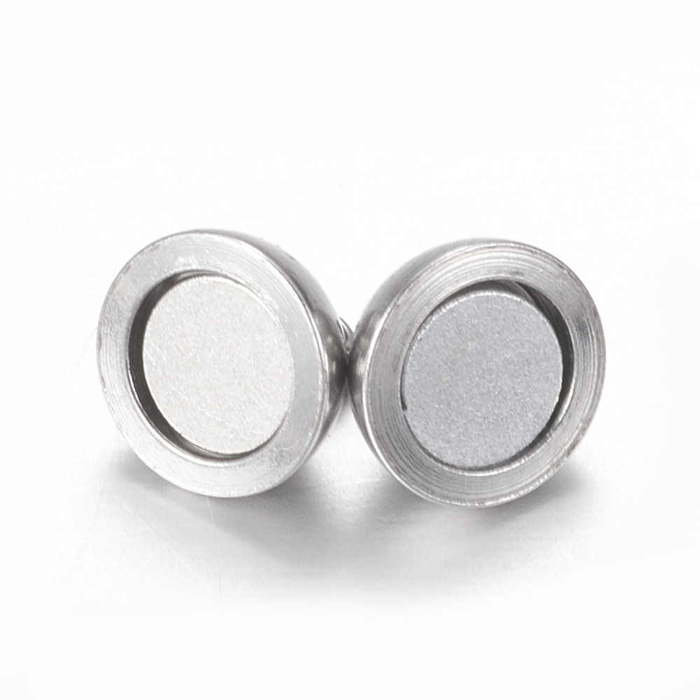 Kugel- Magnetverschluss aus Edelstahl rund 6mm 1 Stück Kugel- Magnetverschluss aus Edelstahl rund 6mm 1 Stück