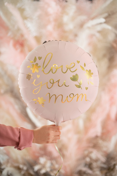 Foil Balloon "Love you Mom" 35cm 