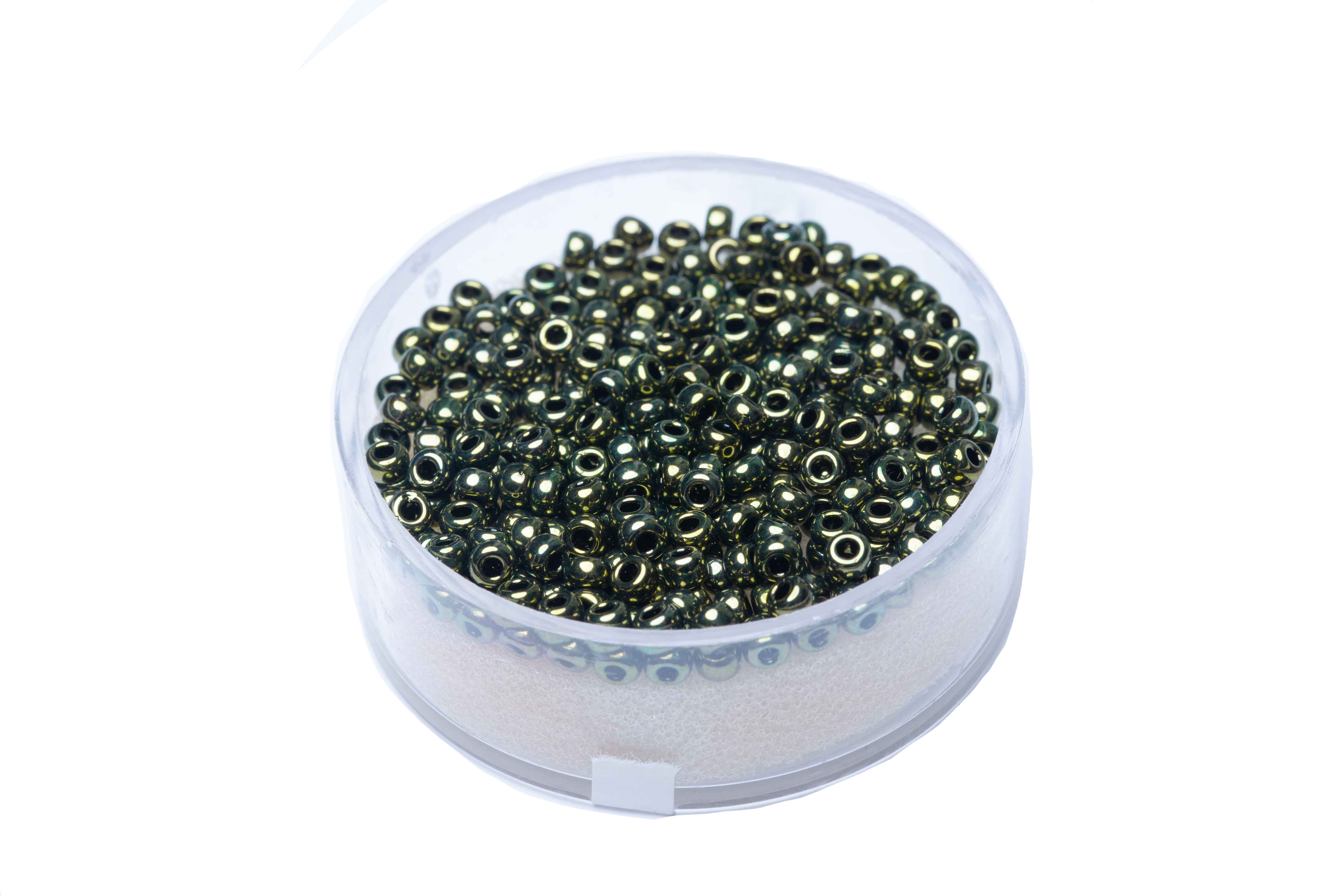 Miyuki Rocailles metallic olivine 2,5 mm 5g