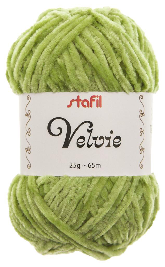 STAFIL Chenille-Garn Velvie GRÜN 25g 65m STAFIL Chenille-Garn Velvie GRÜN 25g 65m