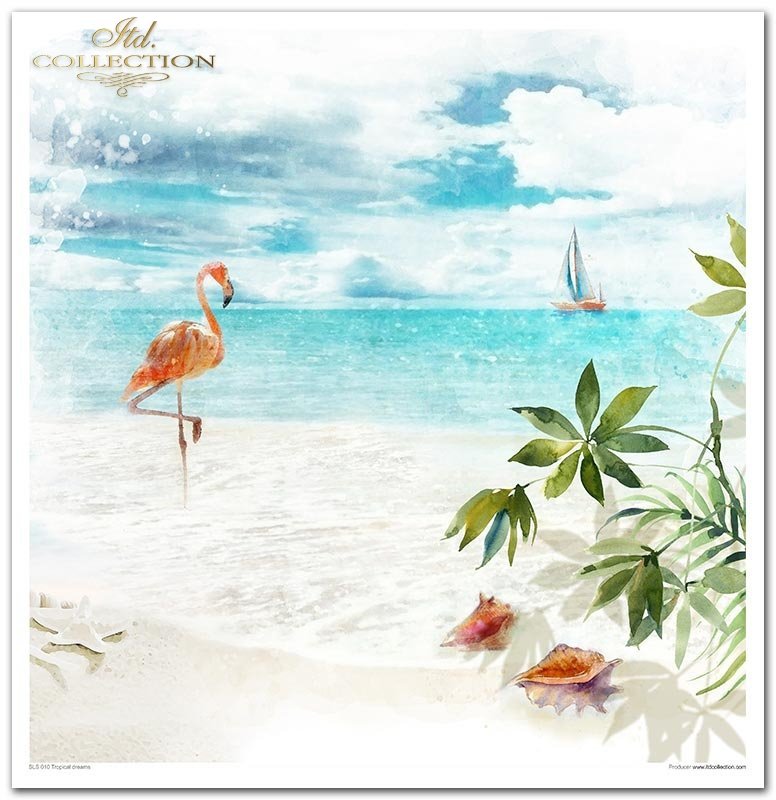 Tropical Dreams Papier-Set 10 Blatt 320x310mm 200g