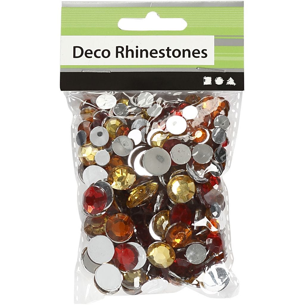 Strasssteine Mix-Packung 360Stk. 6+9+12mm rund 