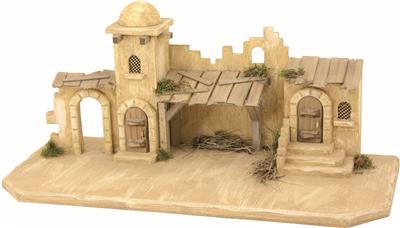 Weihnachtskrippen-Stall Jerusalem orientalisch 70x29x32cm Weihnachtskrippen-Stall Jerusalem orientalisch 70x29x32cm