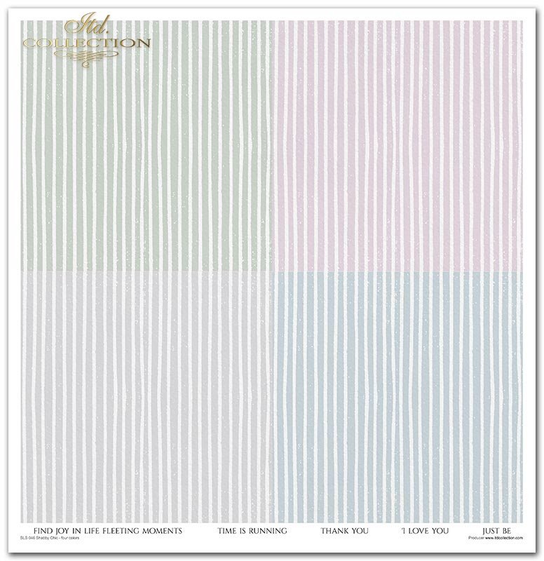 Scrapbooking Papier Set Shabby Chic 10 Bögen 31x32cm 200g/m²